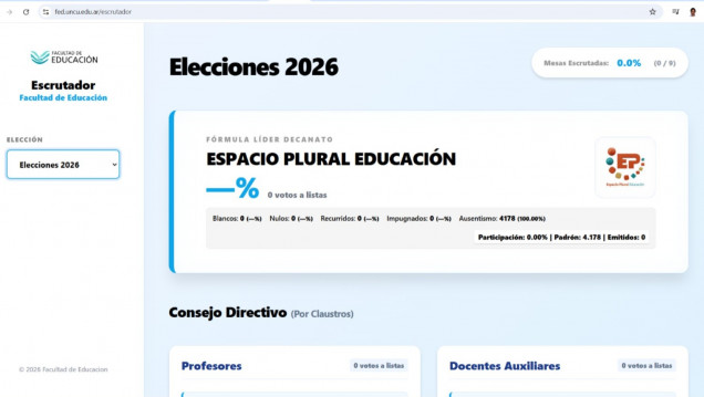 imagen Elecciones 2026: se pueden seguir los resultados provisorios a través del escrutinio en línea