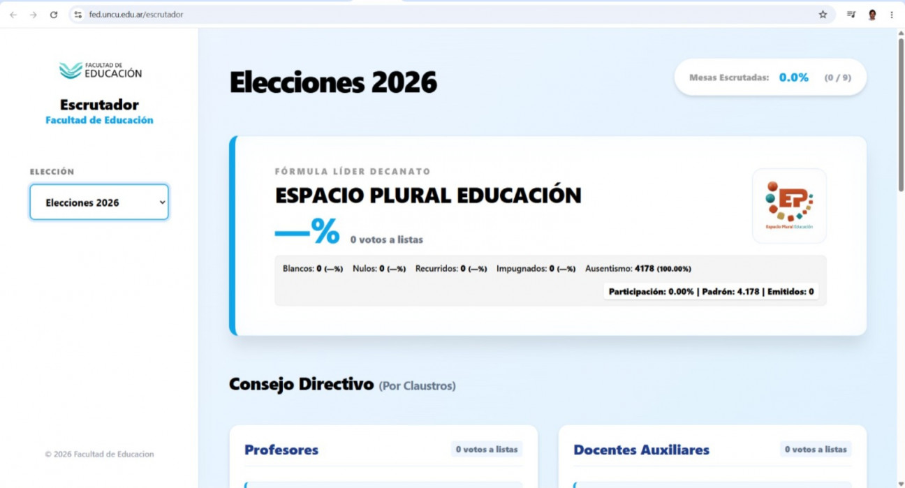 imagen Elecciones 2026: se pueden seguir los resultados provisorios a través del escrutinio en línea