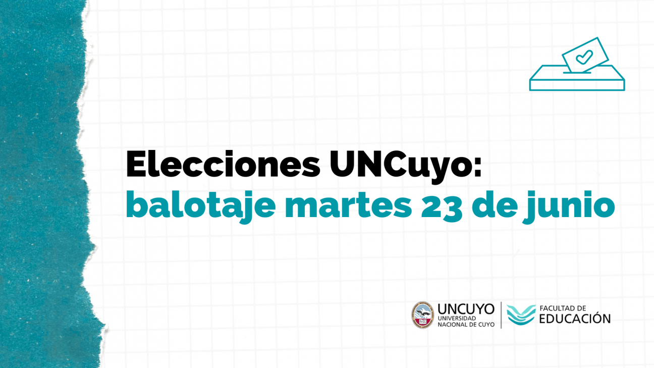 imagen Elecciones UNCuyo: habrá segunda vuelta el martes 23 de junio