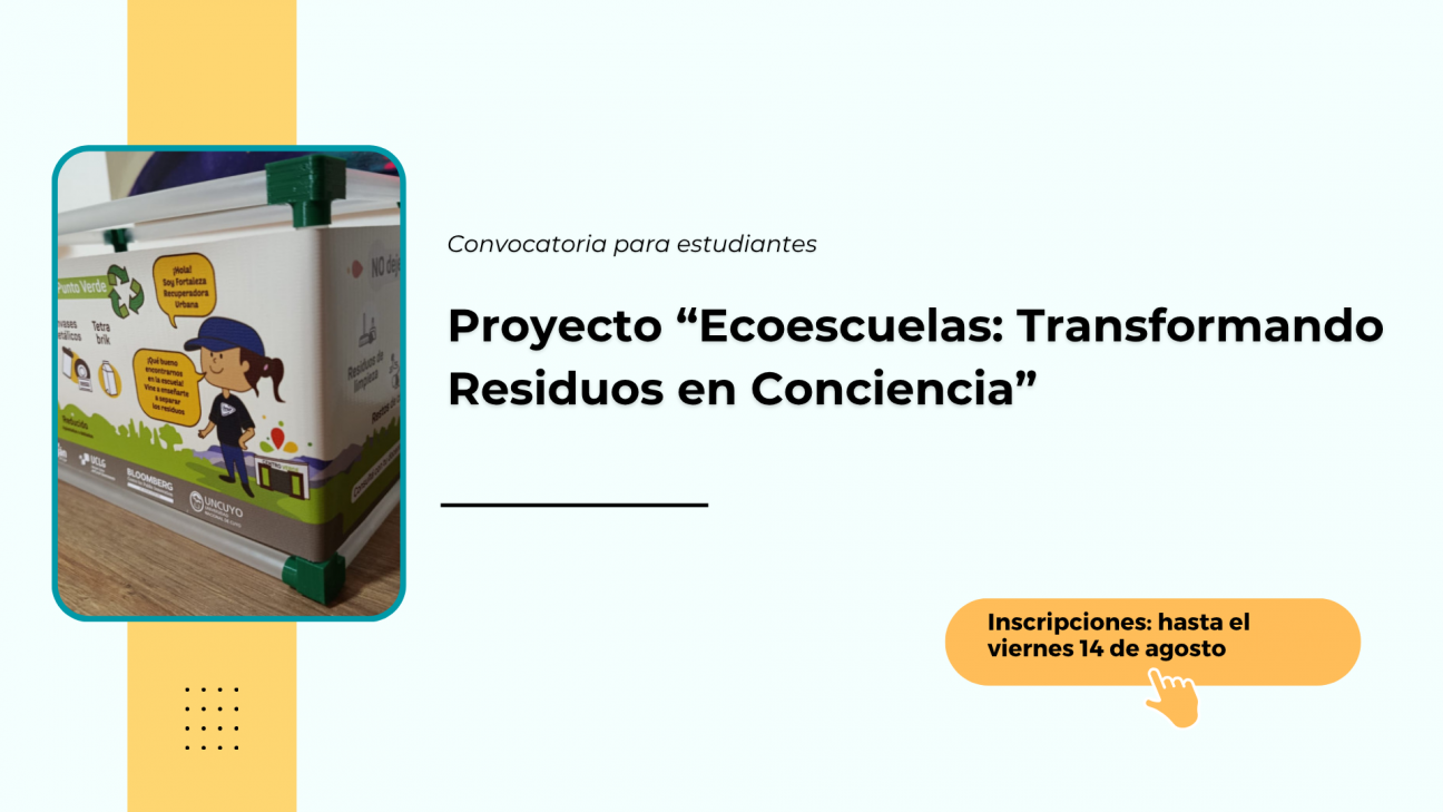 imagen Convocan a estudiantes para participar en proyecto de Educación Ambiental