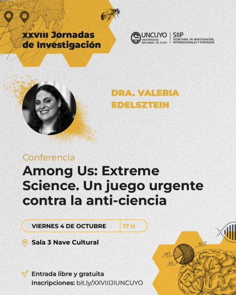 imagen Novedades sobre las XXVIII Jornadas de Investigación de la UNCuyo