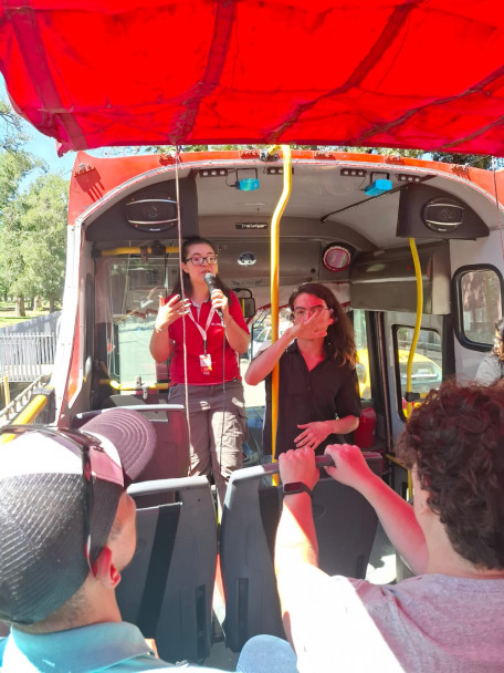 imagen Estudiantes de Lengua de Señas realizaron prácticas de interpretación en distintos lugares de Mendoza