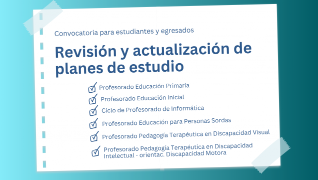 imagen Seleccionarán estudiantes y egresados para revisar y actualizar planes de estudio