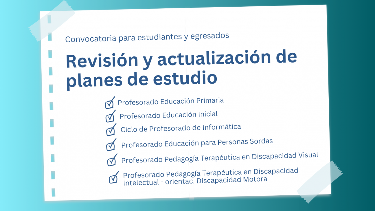 imagen Seleccionarán estudiantes y egresados para revisar y actualizar planes de estudio