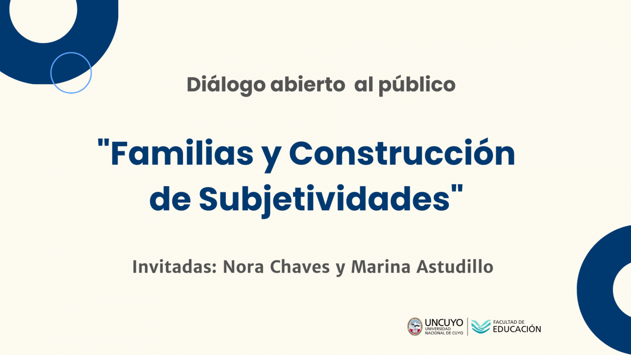 imagen Dialogarán en un taller sobre Familias y Construcción de Subjetividades