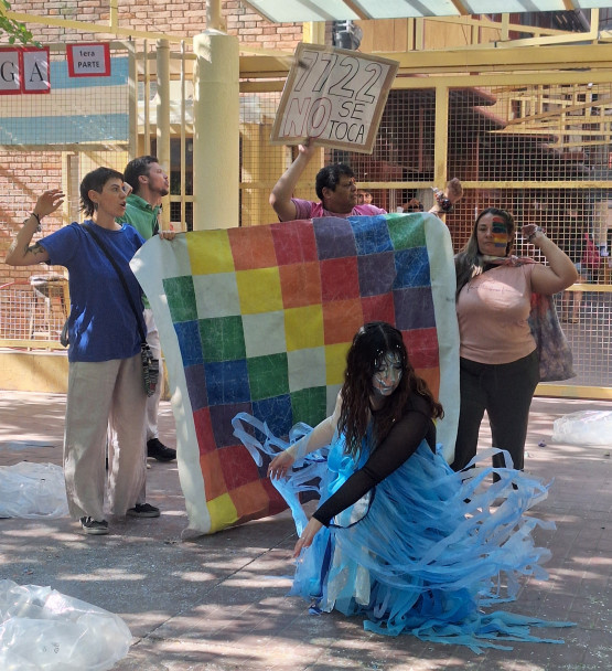 imagen Una muestra artística permitió visibilizar la defensa del agua pura en Mendoza