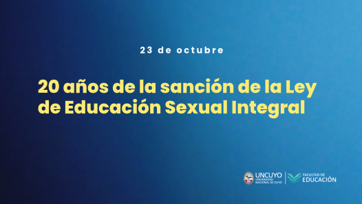 imagen Conmemorarán 20 años de la sanción de la Ley de Educación Sexual Integral