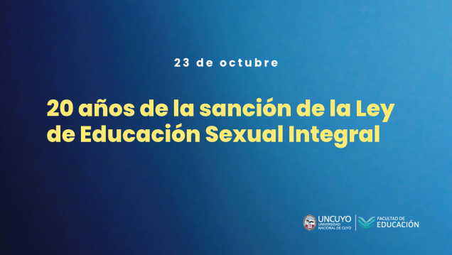 imagen Conmemorarán 20 años de la sanción de la Ley de Educación Sexual Integral