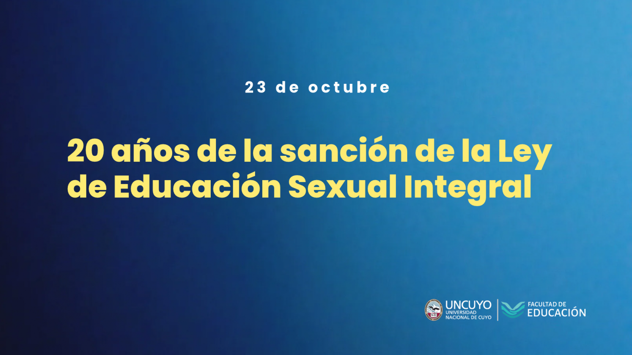 imagen Conmemorarán 20 años de la sanción de la Ley de Educación Sexual Integral