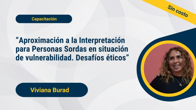 imagen Dictarán una charla sobre la interpretación para personas sordas en situación de vulnerabilidad