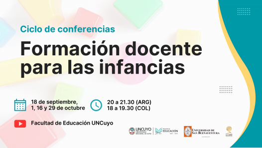 imagen Formación docente para las infancias será el tema de un ciclo de conferencias virtuales