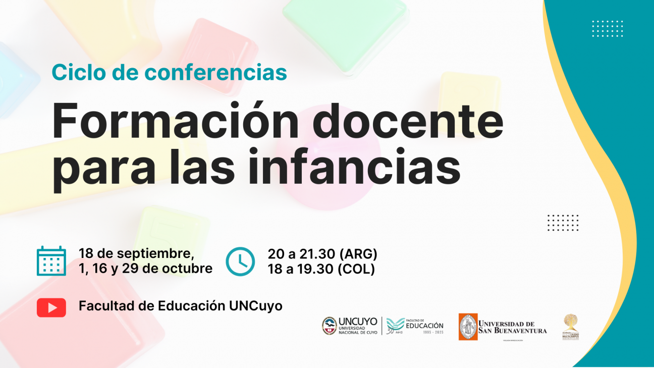 imagen Formación docente para las infancias será el tema de un ciclo de conferencias virtuales
