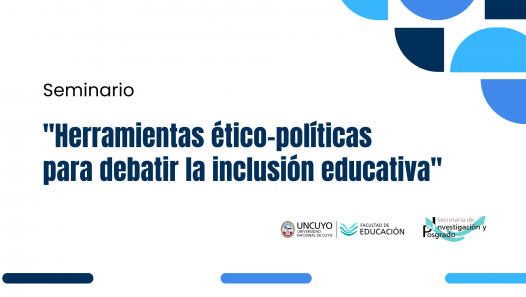 imagen Un seminario de posgrado ofrecerá herramientas ético-políticas sobre inclusión educativa