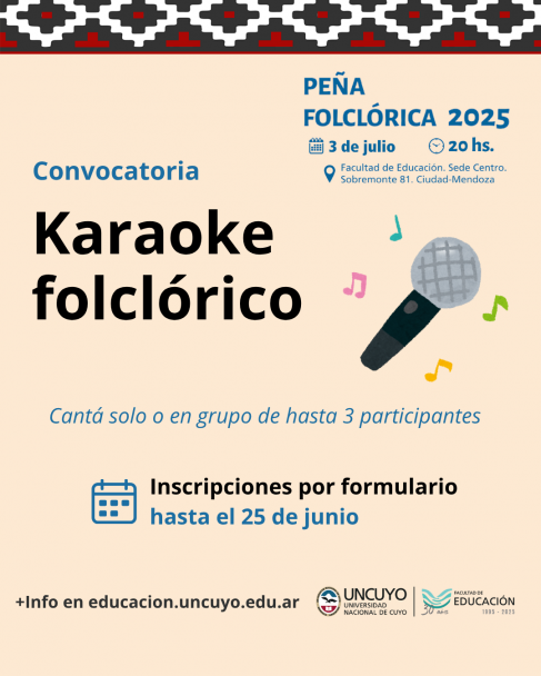 imagen Una peña folclórica solidaria conmemorará los 30 años de la Facultad de Educación