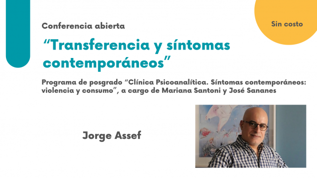 imagen Dictarán una conferencia abierta sobre transferencia y síntomas contemporáneos