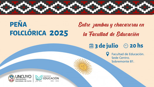 imagen Una peña folclórica solidaria conmemorará los 30 años de la Facultad de Educación