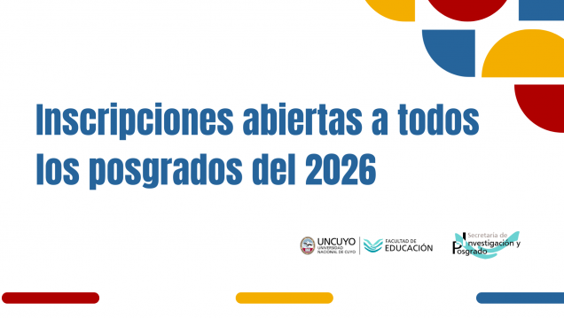imagen Inscripciones abiertas a todos los posgrados del 2026