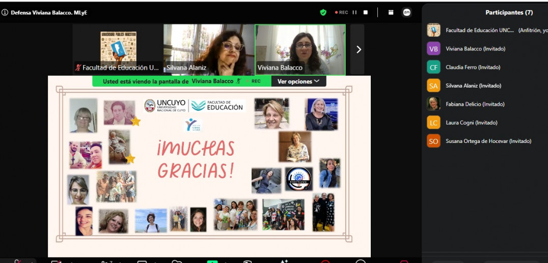 imagen Se graduó la última tesista de la Maestría en Lectura y Escritura