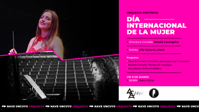 imagen La Sinfónica de la UNCuyo inicia el año conmemorando el Día Internacional de la Mujer