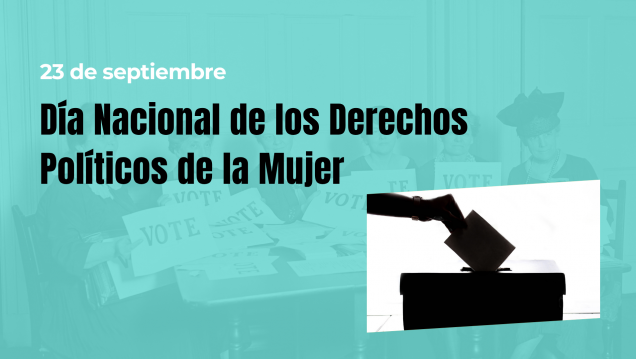 imagen Conmemoran el Día de los Derechos Políticos de la Mujer