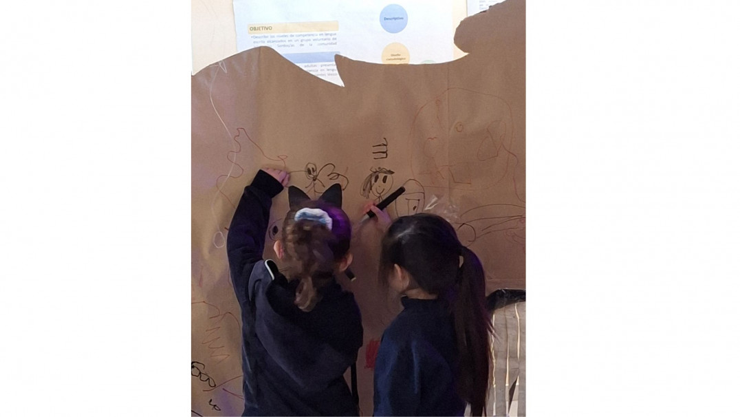 imagen Crearon instalaciones artísticas para niños en la Escuela Vera Arenas y el jardín Caritas Dulces