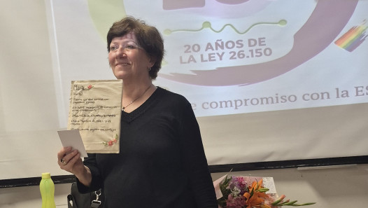 imagen Reconocieron la trayectoria de Marta Abate