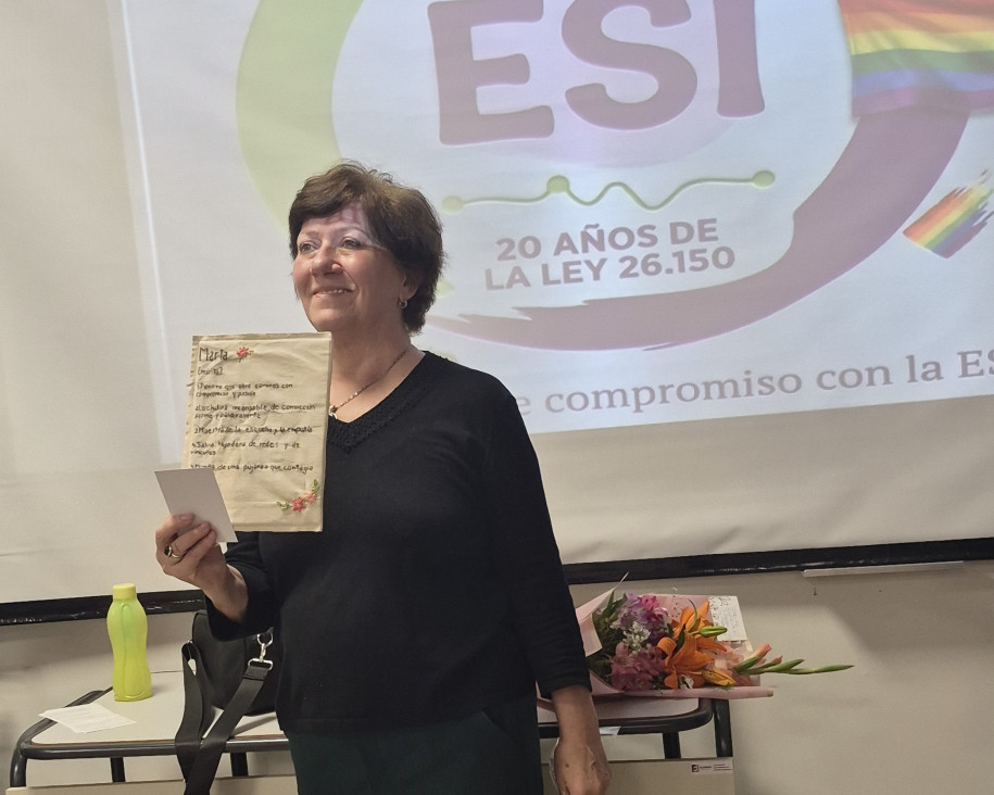 imagen Reconocieron la trayectoria de Marta Abate