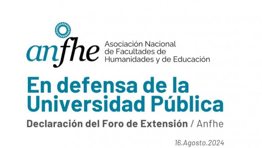 imagen Declaración del Foro de Extensión de la Asociación Nacional de Facultades de Humanidades y Educación (ANFHE)