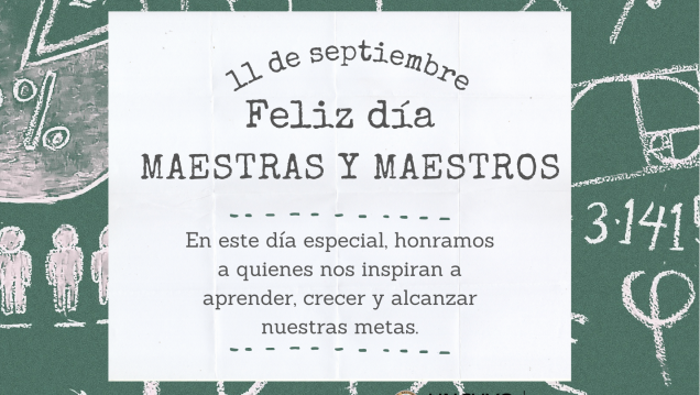 imagen ¡Feliz día, maestras y maestros!