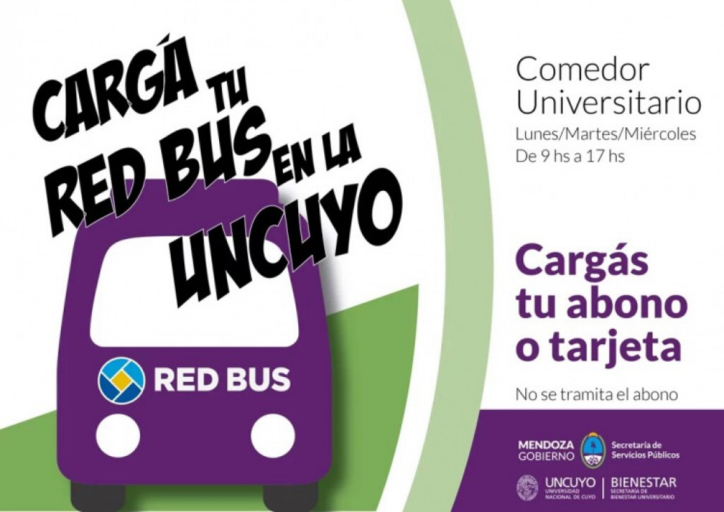 imagen Realizan carga de Red Bus en la UNCUYO