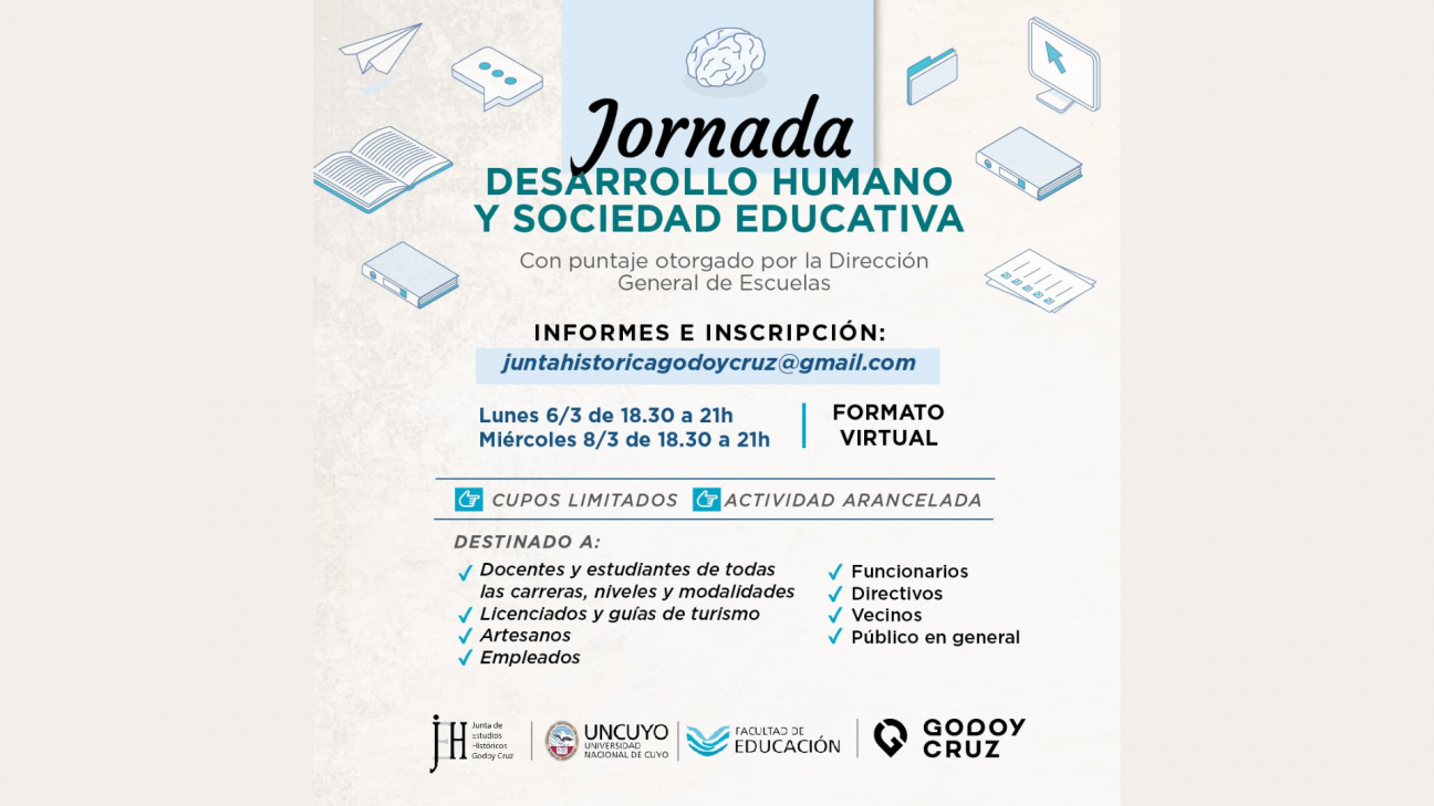 imagen Realizarán una jornada virtual sobre Desarrollo Humano y Sociedad Educativa