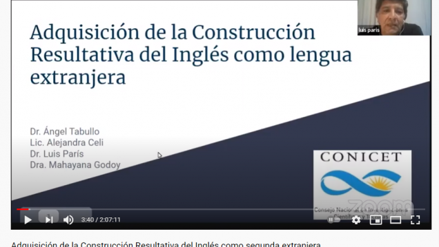 imagen Disertaron sobre la adquisición de la construcción resultativa del Inglés como lengua extranjera