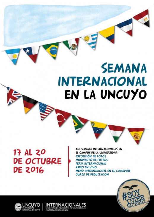 imagen Invitan a la Semana Internacional en la UNCUYO