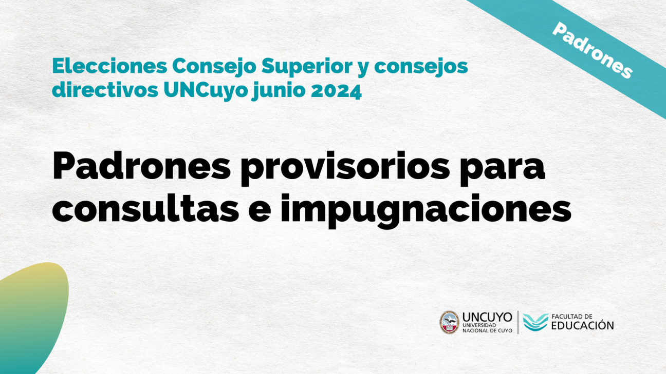 imagen Padrones provisorios para consultar e impugnar