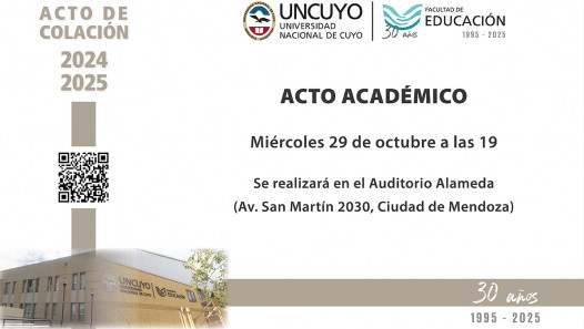 imagen Invitan al Acto de Colación 2024-2025 de la Facultad de Educación