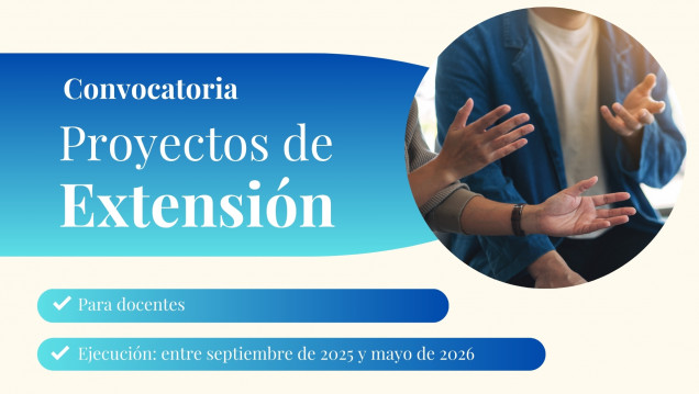 imagen Convocan a docentes a presentar Proyectos de Extensión 