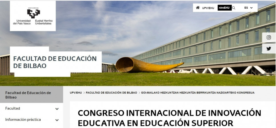 imagen Realizarán Congreso sobre Innovación Educativa en Bilbao