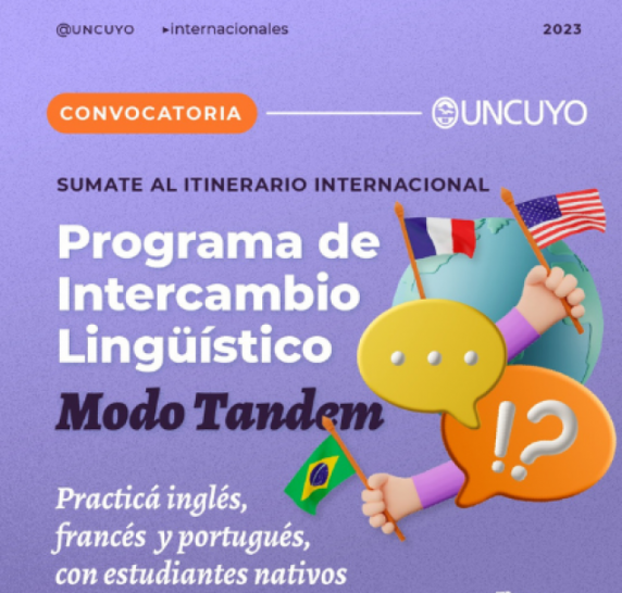 imagen Oportunidad para practicar inglés, portugués y francés con estudiantes nativos 