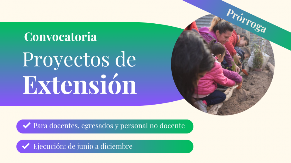 imagen Finaliza convocatoria a presentar proyectos de Extensión