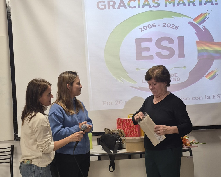 imagen Reconocieron la trayectoria de Marta Abate