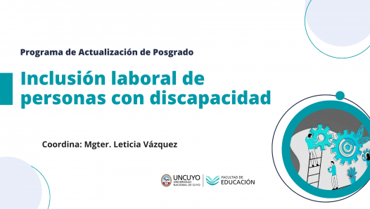 imagen Un programa de actualización abordará la inclusión laboral de personas con discapacidad