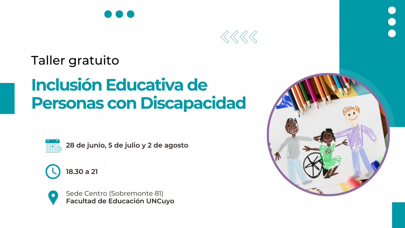 imagen La inclusión educativa de personas con discapacidad será el tema de un taller gratuito