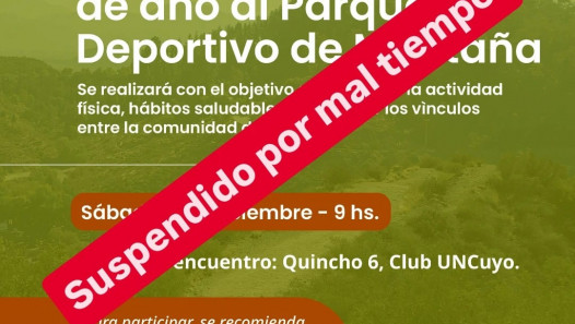 imagen Suspendieron la caminata de fin de año al Parque Deportivo por mal tiempo