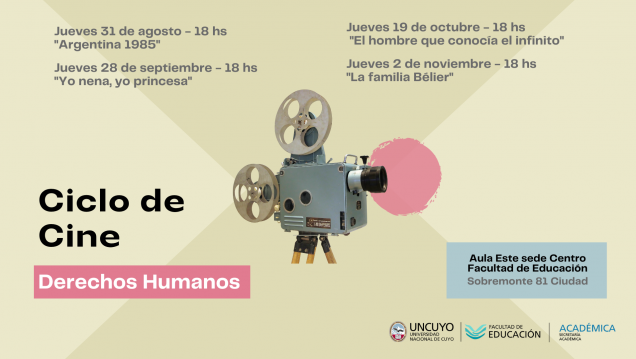 imagen Un ciclo de Cine sobre Derechos Humanos sumará créditos académicos a estudiantes de la Facultad