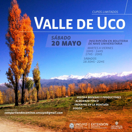 imagen Invitan a estudiantes a conocer el Valle de Uco