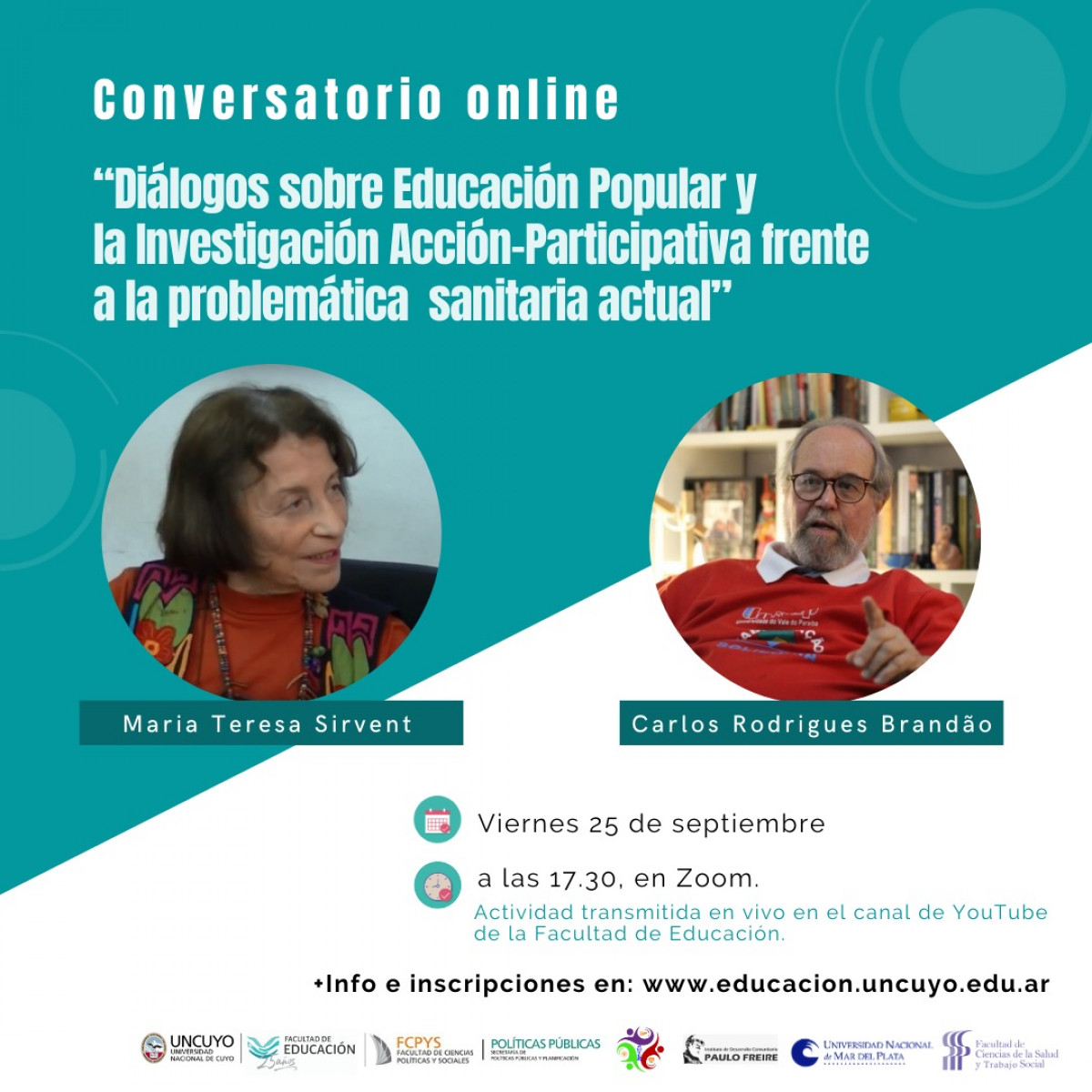imagen Conversatorio: Diálogos sobre Educación Popular y la Investigación Acción-Participativa frente a la problemática sanitaria actual