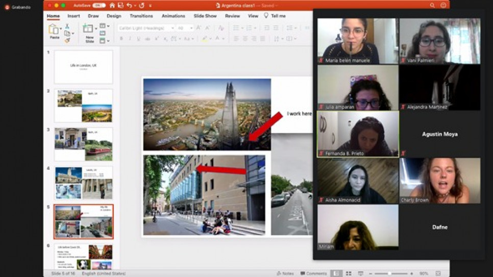 imagen Realizaron charla virtual con una estudiante del King’s College de Londres