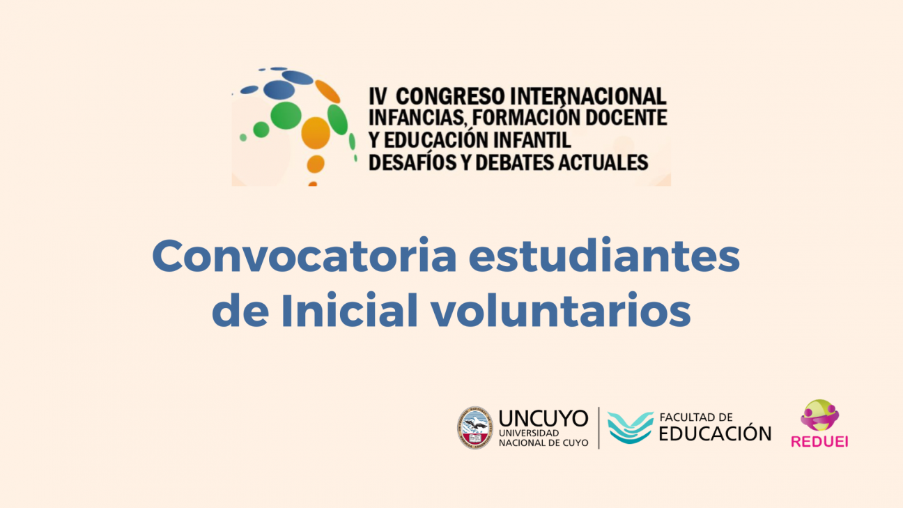 imagen Estudiantes podrán colaborar en el desarrollo del Congreso de Infancias, Formación Docente y Educación Infantil