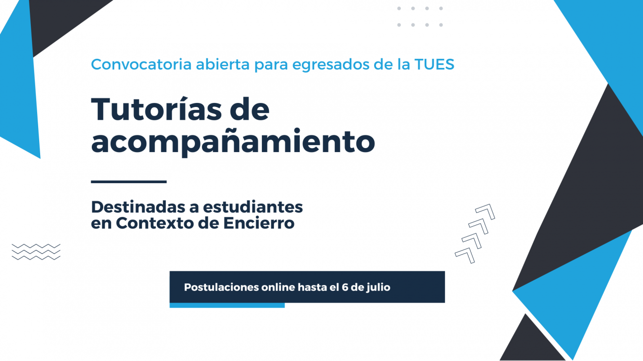 imagen Egresados de la TUES podrán ser tutores en Contextos de Encierro