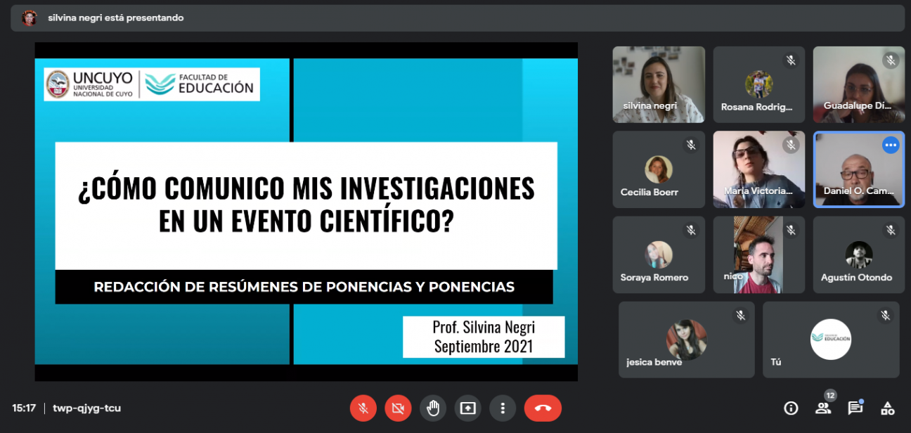 imagen Capacitan en comunicación de investigaciones en eventos científicos